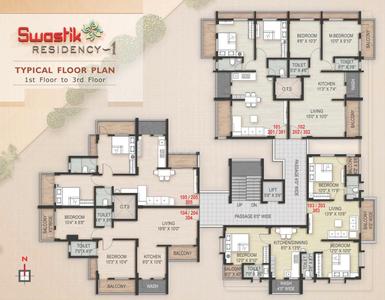 Project Image of 1325 Sq.ft 3 BHK Apartment / Flat for sale in Chanod Colony for Rs. 3500000