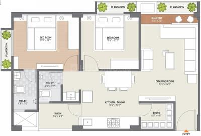Project Image of 643.0 - 796.0 Sq.ft 2 BHK Apartment for buy in Rivasa Mahalaxmi Rivasa