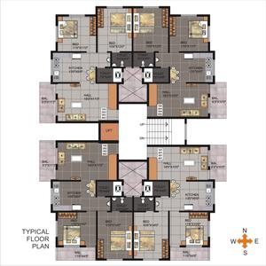 Project Image of 0.0 - 1100.0 Sq.ft 2 BHK Apartment for buy in Aaradhya Blossom