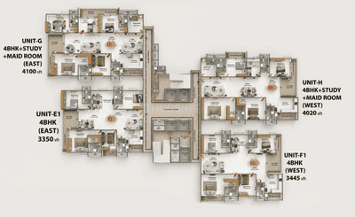 Project Image of 2290.0 - 4100.0 Sq.ft 3 BHK Apartment for buy in Ramky The Eminent