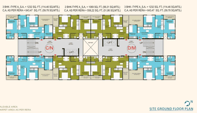 Project Image of 472.0 - 643.47 Sq.ft 2 BHK Apartment for buy in Bakeri Sarvesh