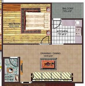Project Image of 0.0 - 570.0 Sq.ft 1 BHK Apartment for buy in Aman Aman Park