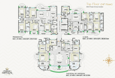 Project Image of 1890.0 - 3396.0 Sq.ft 3 BHK Apartment for buy in Paras Emperor