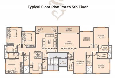 Project Image of 0.0 - 1032.37 Sq.ft 3 BHK Apartment for buy in Prathamesh Shreeprabha