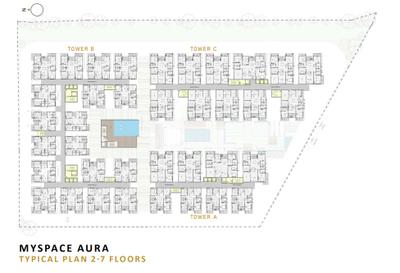 Project Image of 1840.0 - 3530.0 Sq.ft 3 BHK Apartment for buy in My Space Aura