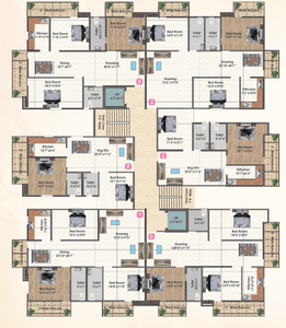 Project Image of 782.0 - 1947.0 Sq.ft 2 BHK Apartment for buy in Gulabi Mega City Apartment