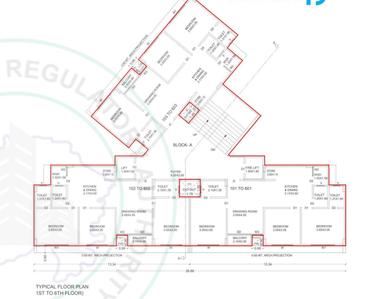 Project Image of 594.6 - 764.13 Sq.ft 2 BHK Apartment for buy in Shreeji River 49
