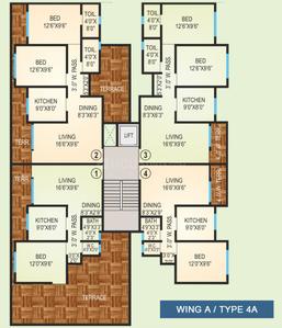 Project Image of 685.0 - 1265.0 Sq.ft 1 BHK Apartment for buy in Agarwal Vrindavan Township