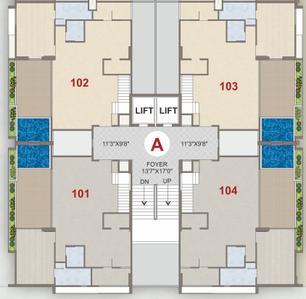 Project Image of 1922.22 - 2189.27 Sq.ft 4 BHK Duplex for buy in The Bougainvillea