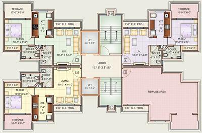 Project Image of 410.0 - 411.0 Sq.ft 1 BHK Apartment for buy in Charms Heights Phase II A1 A2
