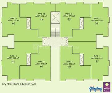 Project Image of 646.0 - 753.0 Sq.ft 2 BHK Apartment for buy in Galaxy Ebony Grove