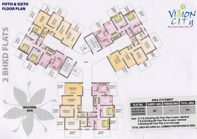 Project Image of 630.0 - 1131.0 Sq.ft 2 BHK Apartment for buy in Siddhivinayak Phase I Vision City