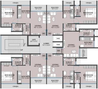 Project Image of 239.93 - 690.0 Sq.ft 1 RK Apartment for buy in Gravity Prime