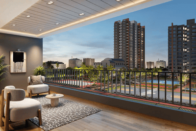 Project Image of 1200.0 - 1600.0 Sq.ft 2 BHK Apartment for buy in Ajmera Marina