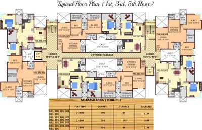 Project Image of 701.0 - 799.0 Sq.ft 2 BHK Apartment for buy in Karan Woodz