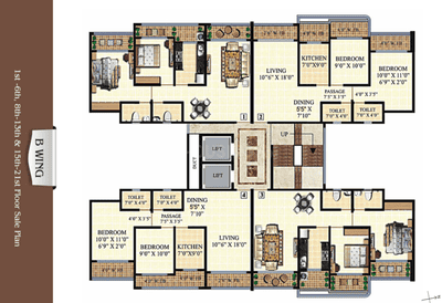 Project Image of 601.92 - 853.47 Sq.ft 2 BHK Apartment for buy in Neminath Heights