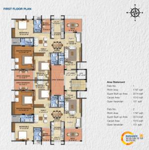 Project Image of 2074.0 - 2149.0 Sq.ft 3 BHK Apartment for buy in Radiance Maraikayar Manor