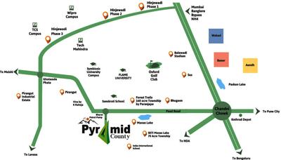 Project Image of 577.0 - 582.0 Sq.ft 2 BHK Apartment for buy in Prasad Pyramid County Bhukum Appartment