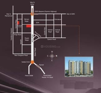 Project Image of 1555 Sq.ft 3 BHK Apartment / Flat for sale in Nirman Nagar for Rs. 9500000