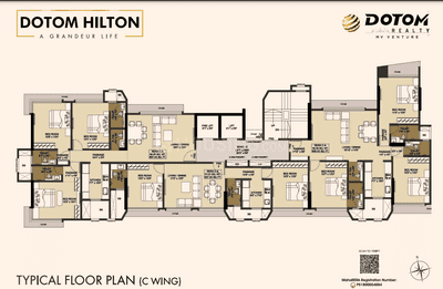 Project Image of 604.0 - 996.0 Sq.ft 2 BHK Apartment for buy in Dotom Hilton