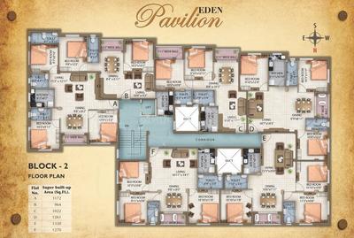 Project Image of 964.0 - 1404.0 Sq.ft 2 BHK Apartment for buy in Eden Pavilion