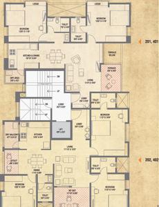 Project Image of 613.54 - 922.9 Sq.ft 2 BHK Apartment for buy in Alliance Manas