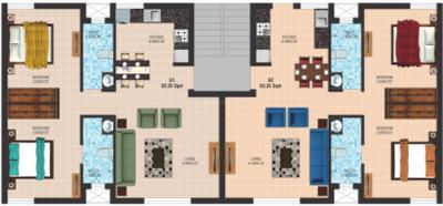Project Image of 676.0 - 1165.0 Sq.ft 1 BHK Apartment for buy in P Four Square Greens