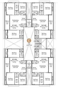 Project Image of 1044.85 - 1066.38 Sq.ft 3 BHK Apartment for buy in Aristo Avira