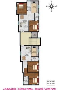 Project Image of 761.0 - 794.0 Sq.ft 2 BHK Apartment for buy in J K Sarveshwara