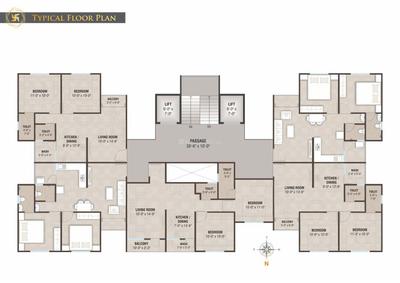 Project Image of 1051.2 - 1080.16 Sq.ft 2 BHK Apartment for buy in Prarambh Swastik Residency