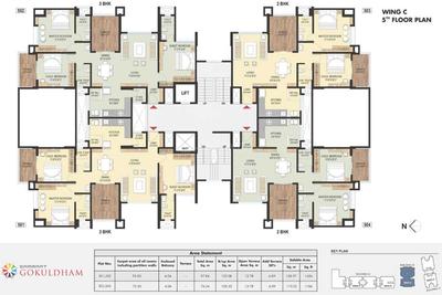 Project Image of 517.0 - 1113.0 Sq.ft 2 BHK Apartment for buy in Samraat Gokuldham Project 01