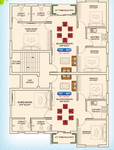 Project Image of 1500 Sq.ft 3 BHK Apartment / Flat for sale in Rasulgarh for Rs. 10500000