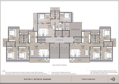 Project Image of 1465 Sq.ft 2 BHK Apartment / Flat for sale in Nerul for Rs. 25071375