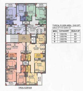 Project Image of 755.0 - 1083.0 Sq.ft 2 BHK Apartment for buy in Green View Housing Complex
