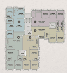 Project Image of 800.0 - 1360.0 Sq.ft 2 BHK Apartment for buy in Tirupati Paradise