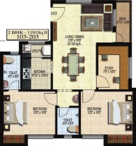 Project Image of 728.0 - 1500.0 Sq.ft 2 BHK Apartment for buy in SPS Brownstar