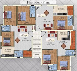 Project Image of 770.0 - 810.0 Sq.ft 2 BHK Apartment for buy in Sankar Hari Sara