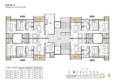 Project Image of 841.0 - 1006.0 Sq.ft 2 BHK Apartment for buy in Rajveer Garima Phase 1