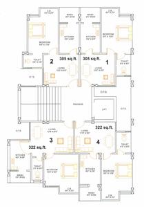 Project Image of 249.29 - 276.96 Sq.ft 1 BHK Apartment for buy in Asman Avenue C