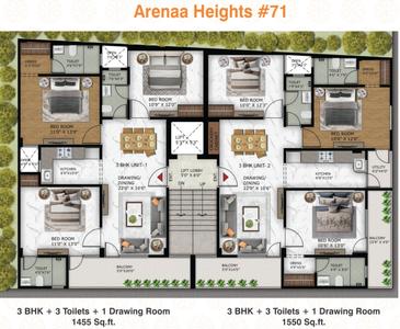 Project Image of 1055.0 - 3095.0 Sq.ft 2 BHK Builder Floor for buy in Arenaa Heights