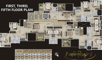 Project Image of 1156.0 - 1308.0 Sq.ft 3 BHK Apartment for buy in Icon Ashwinikunj