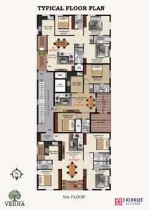 Project Image of 674.0 - 1030.0 Sq.ft 2 BHK Apartment for buy in Everrize Vedha