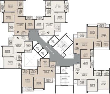 Project Image of 662.27 - 1218.36 Sq.ft 2 BHK Apartment for buy in VTP Verve