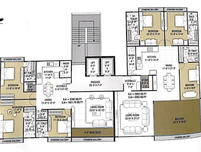 Project Image of 2360 Sq.ft 3 BHK Apartment / Flat for sale in Rander for Rs. 24800000