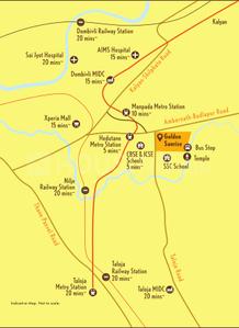 Project Image of 305.0 - 475.0 Sq.ft 1 BHK Apartment for buy in Lodha Golden Sunrise