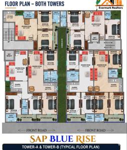 Project Image of 1050.0 - 1350.0 Sq.ft 2 BHK Apartment for buy in Evermark Sap Blu Rise