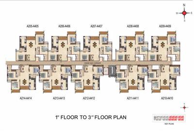 Project Image of 0.0 - 1684.0 Sq.ft 3 BHK Apartment for buy in Casagrand Regal