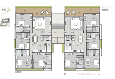 Project Image of 1911.0 - 6203.0 Sq.ft 3 BHK Apartment for buy in Avadh Ercole