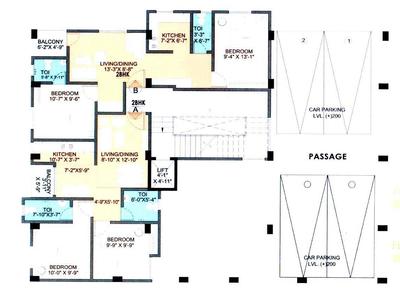 Project Image of 827.0 - 1406.0 Sq.ft 2 BHK Apartment for buy in Devi Darshan