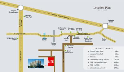 Project Image of 1100 Sq.ft 2 BHK Apartment / Flat for sale in Byrathi for Rs. 6900000